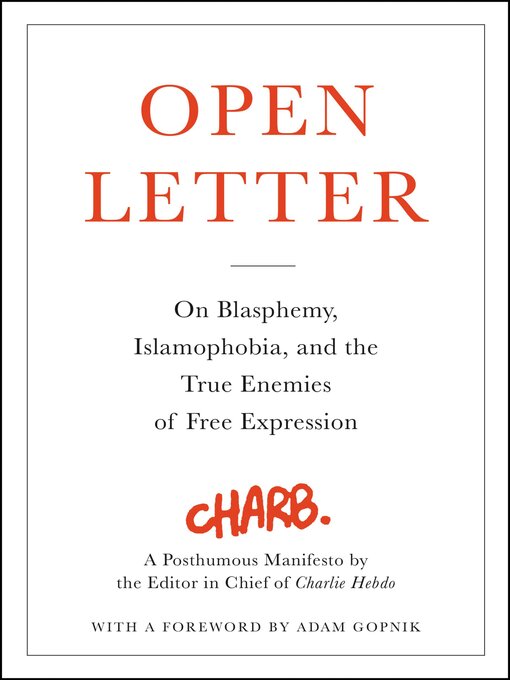 Title details for Open Letter by Adam Gopnik - Available